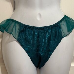 Victoria’s  Secret satin chiffon vintage gold label  panty